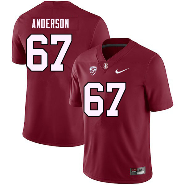 Youth #67 Fisher Anderson Stanford Cardinal College 2023 Football Stitched Jerseys Sale-Cardinal